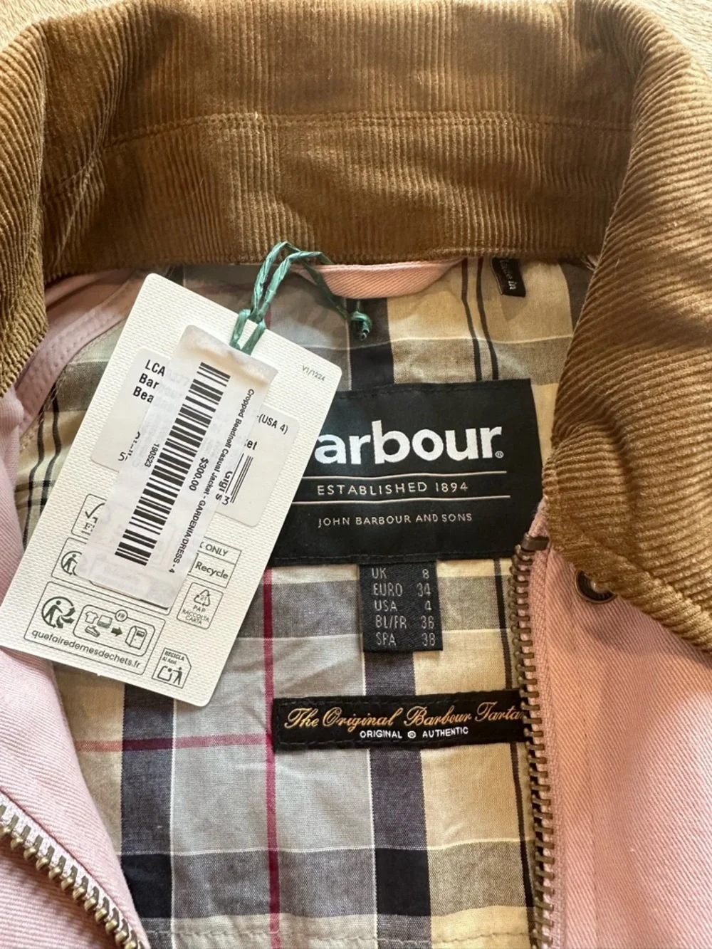 Barbour Cropped Beadnell Jacket - Picture 3 of 5